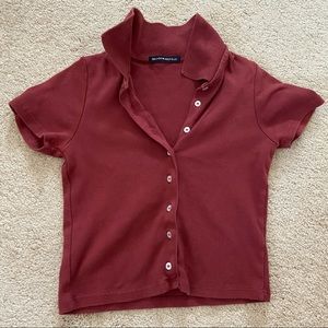 Brandy Melville Cropped Button up
